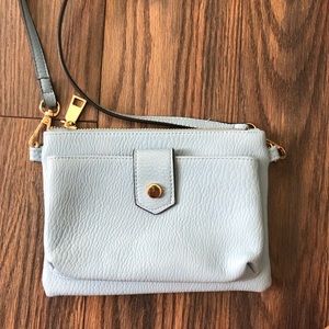 Blue crossbody purse